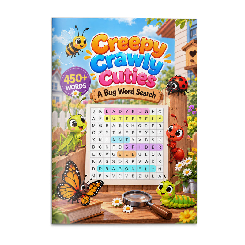 Creepy Crawly Cuties: A Bug Word Search - front cover